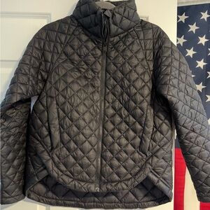 Athleta Black Quilted Puffer Jacket